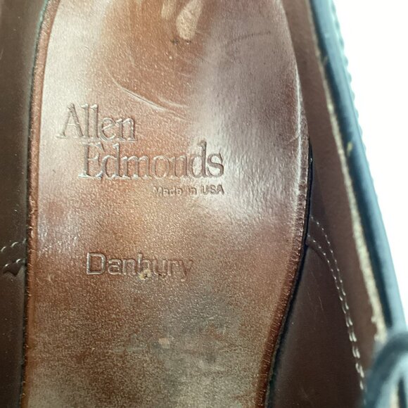 Allen Edmonds Danbury Leather Oxford Dress Shoes Mens 9D Black - Picture 10 of 12